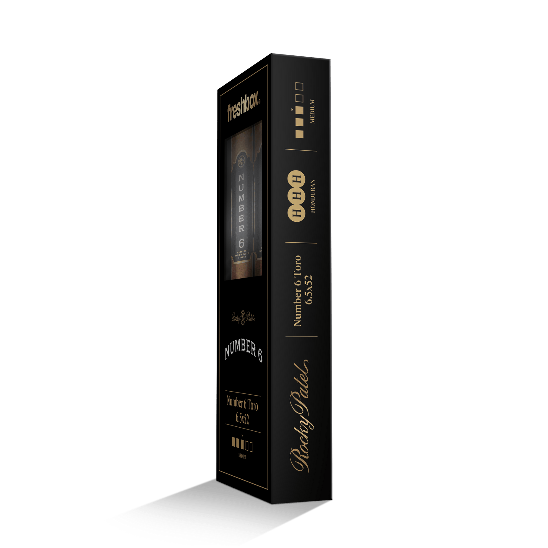 Rocky Patel Number 6 Toro 6.5x52 FreshBox | 3-Pack