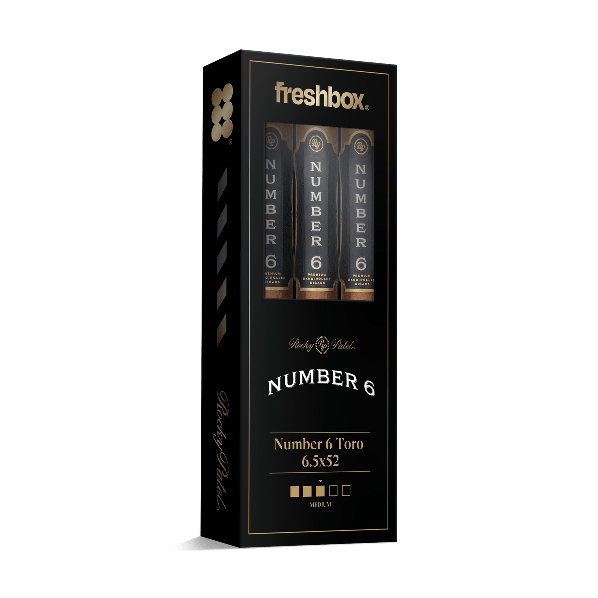 Rocky Patel Number 6 Toro 6.5x52 FreshBox | 3-Pack