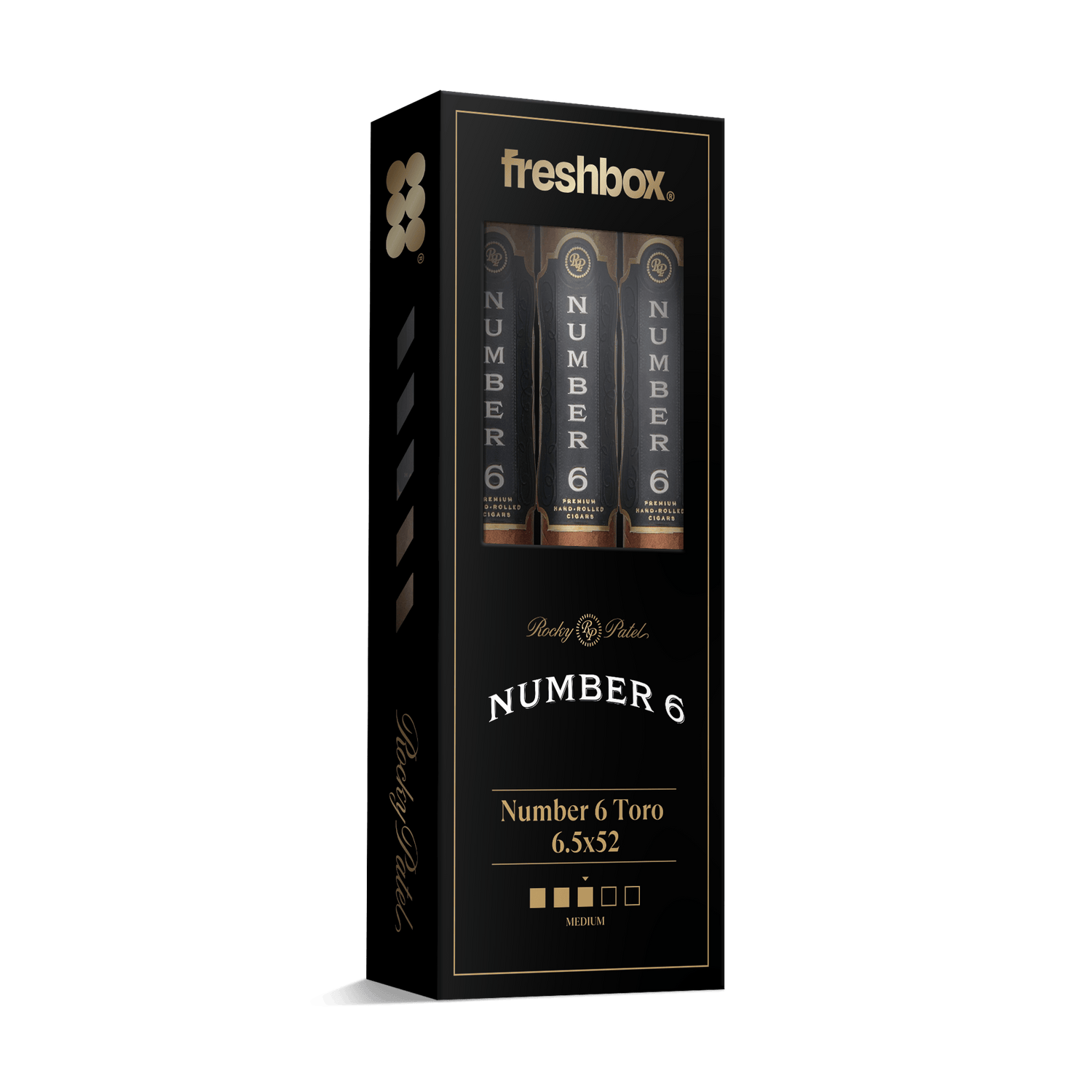 Rocky Patel Number 6 Toro 6.5x52 FreshBox | 3-Pack