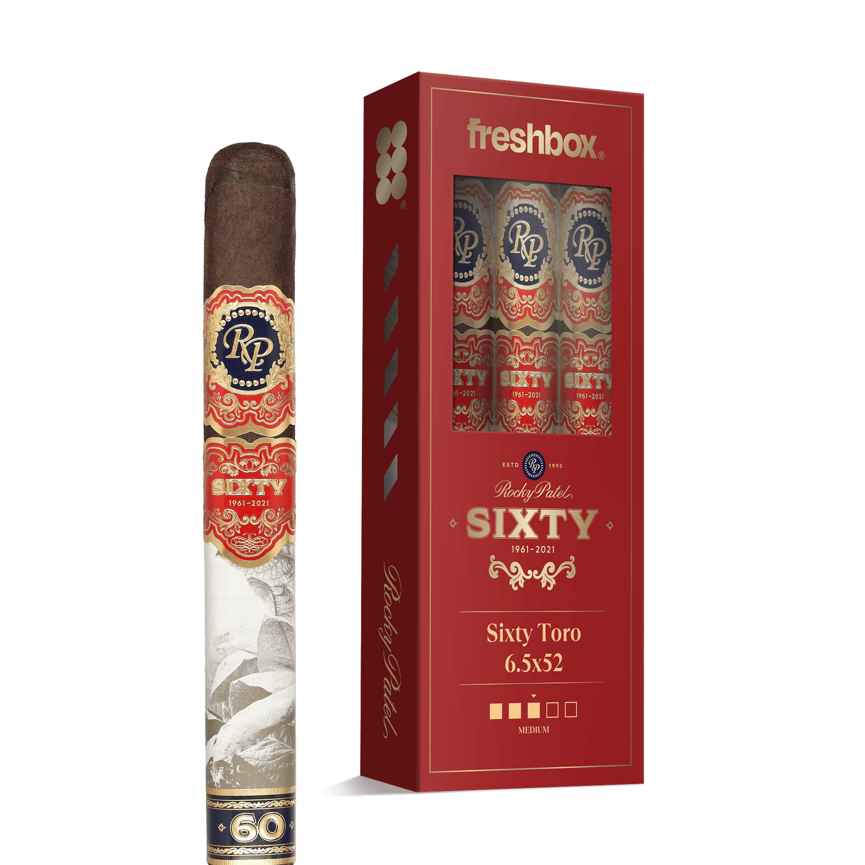 Rocky Patel Sixty Toro 6.5x52 FreshBox | 3-Pack
