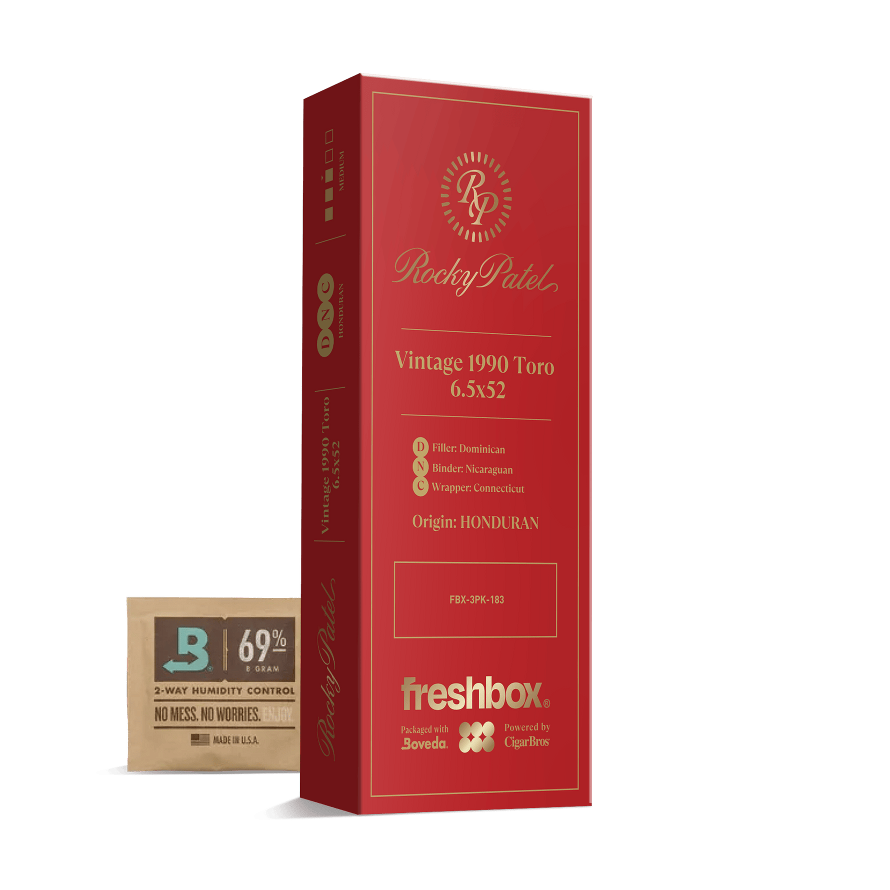 Rocky Patel Vintage 1990 Toro 6.5x52 FreshBox | 3-Pack