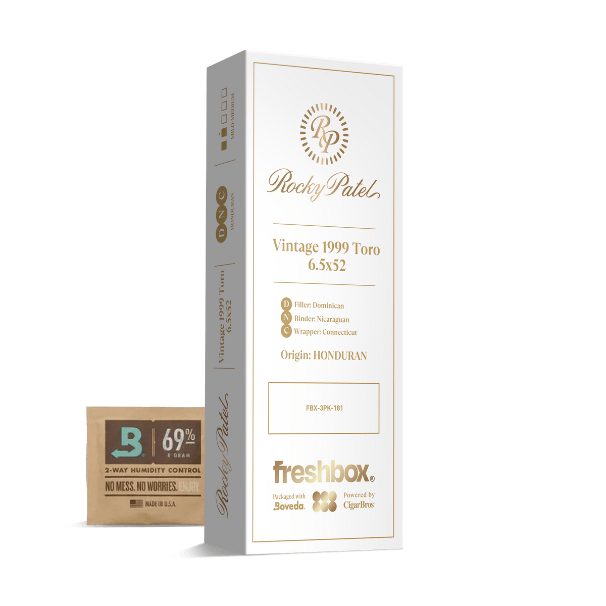 Rocky Patel Vintage 1999 Toro 6.5x52 FreshBox | 3-Pack