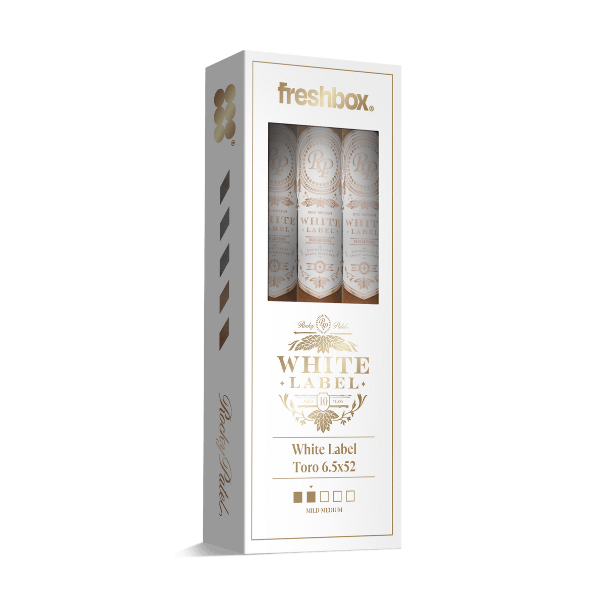Rocky Patel White Label Toro 6.5x52 FreshBox | 3-Pack
