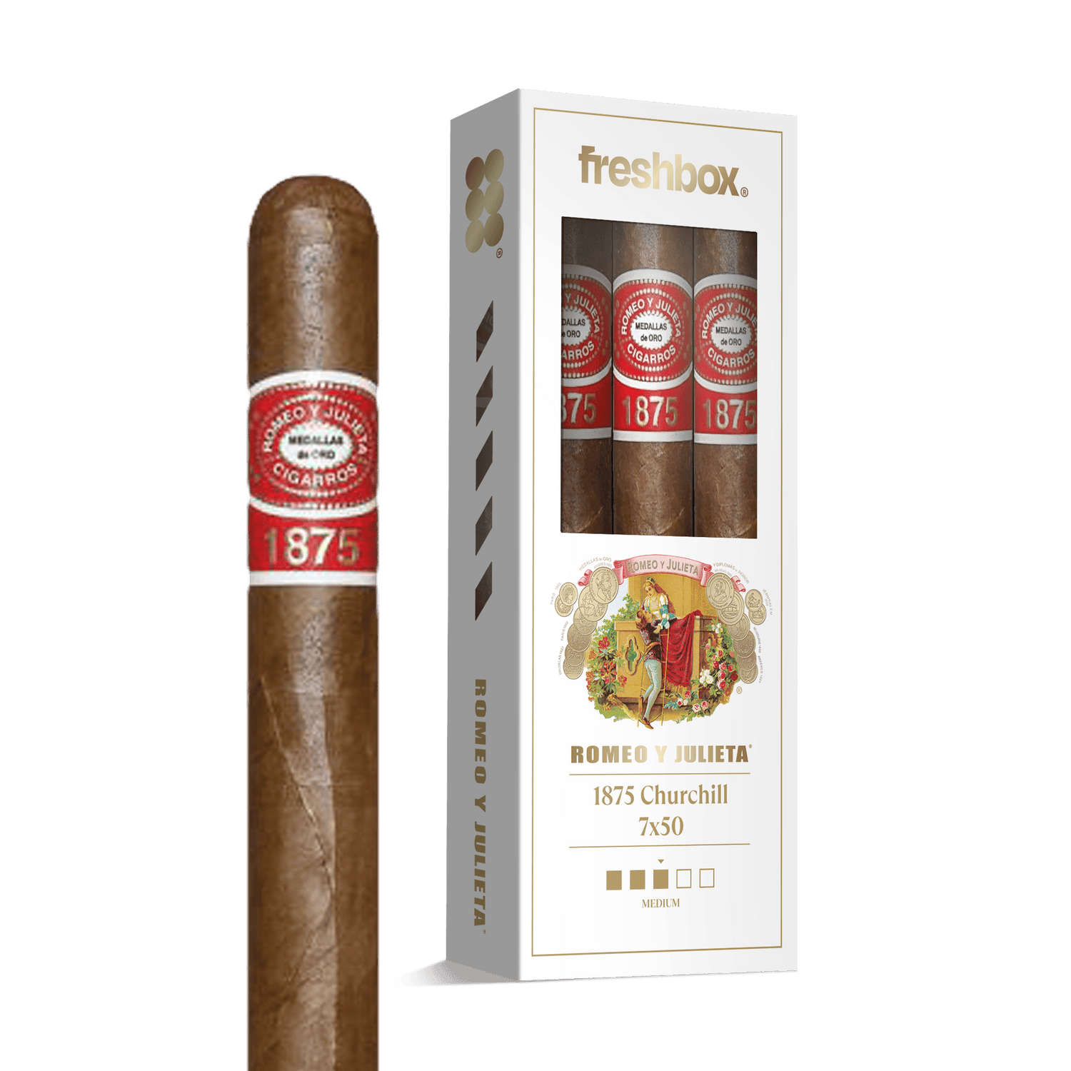 Romeo Y Julieta 1875 Churchill 7x50 FreshBox | 3-Pack