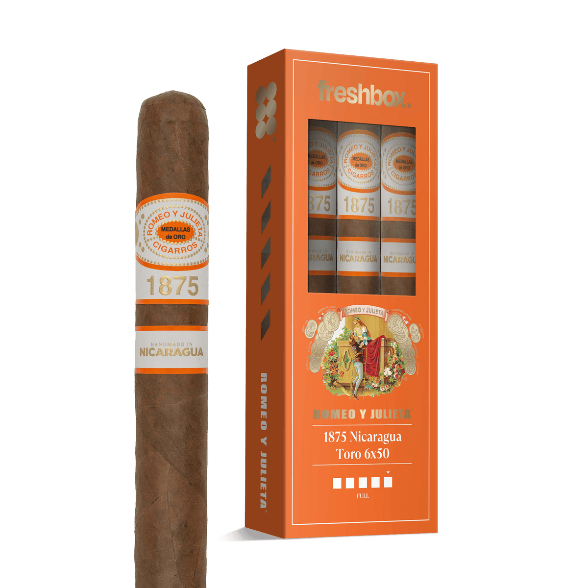 Romeo Y Julieta 1875 Nicauraga Toro 6x50 FreshBox | 3-Pack