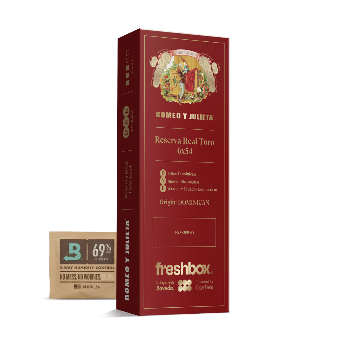 Romeo Y Julieta Reserva Real Toro 6x54 FreshBox | 3-Pack