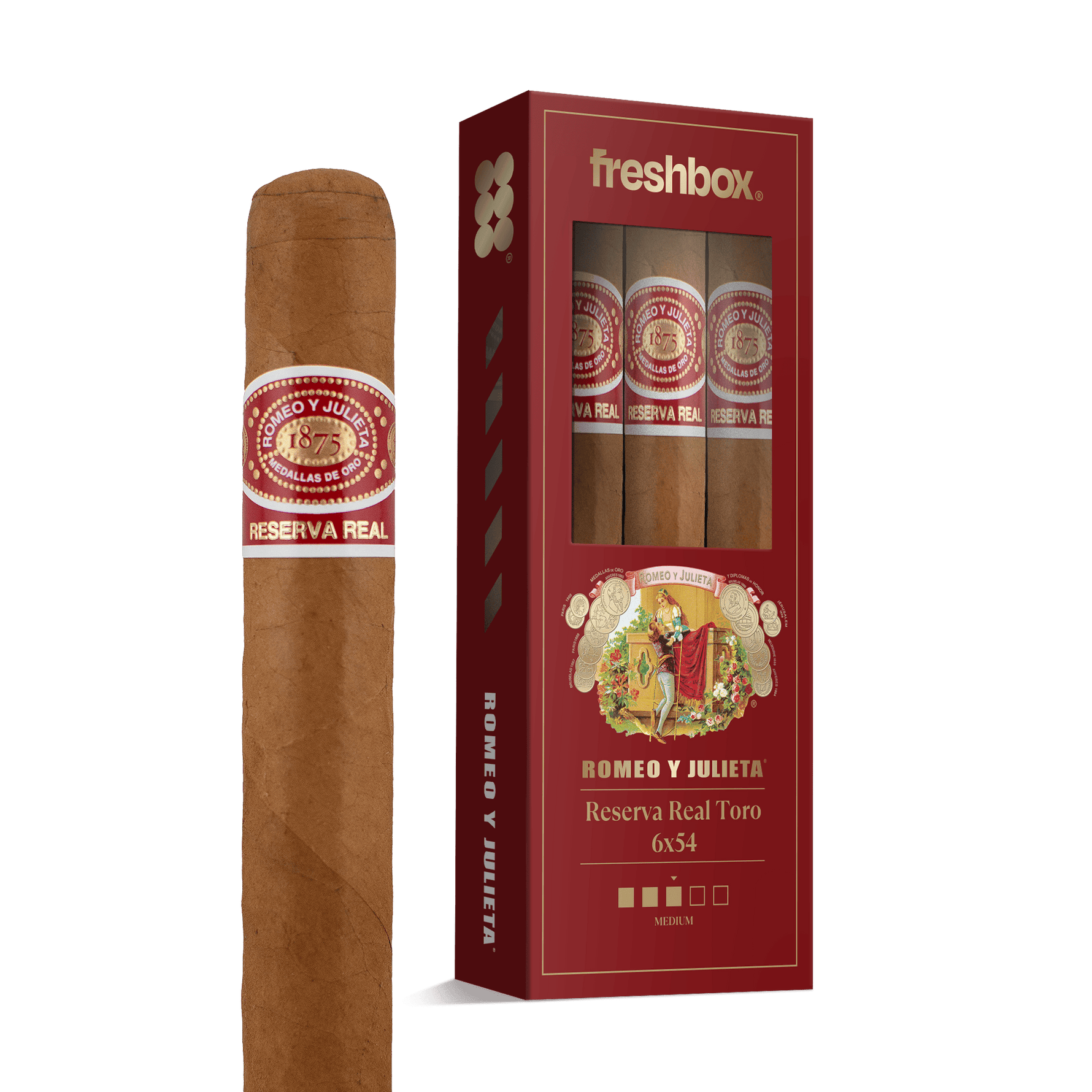 Romeo Y Julieta Reserva Real Toro 6x54 FreshBox | 3-Pack