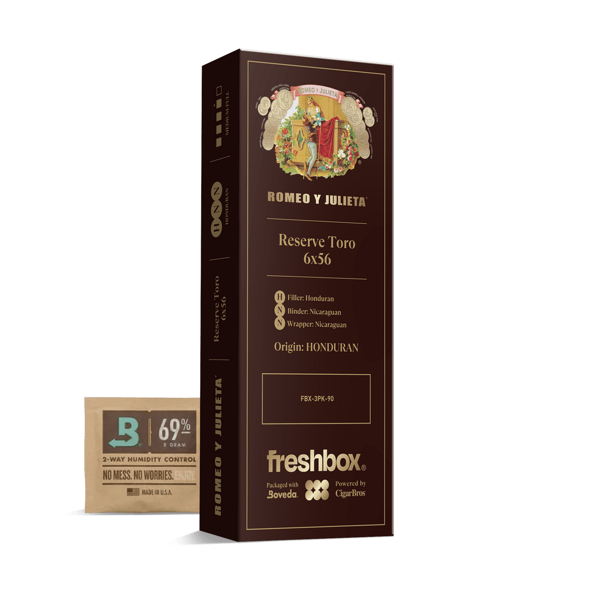Romeo Y Julieta Reserve Toro 6x56 FreshBox | 3-Pack