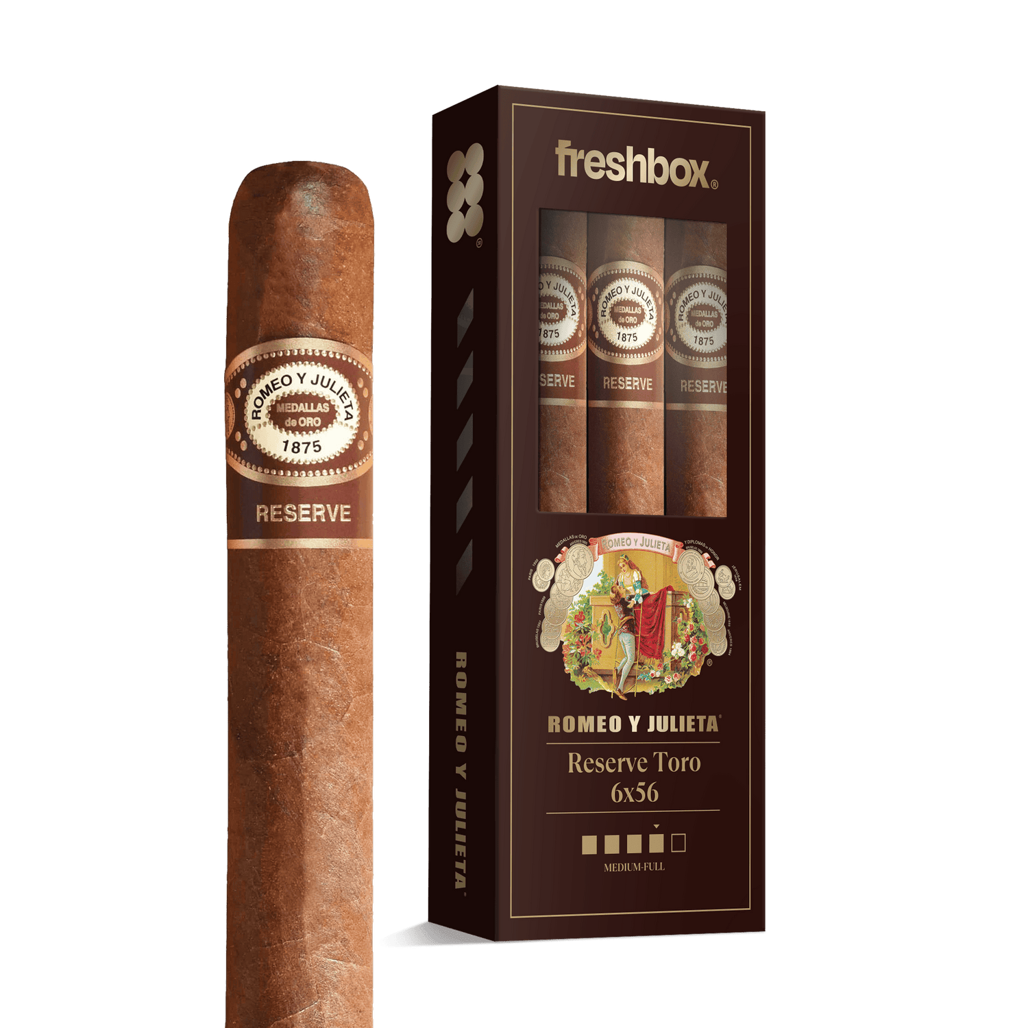 Romeo Y Julieta Reserve Toro 6x56 FreshBox | 3-Pack