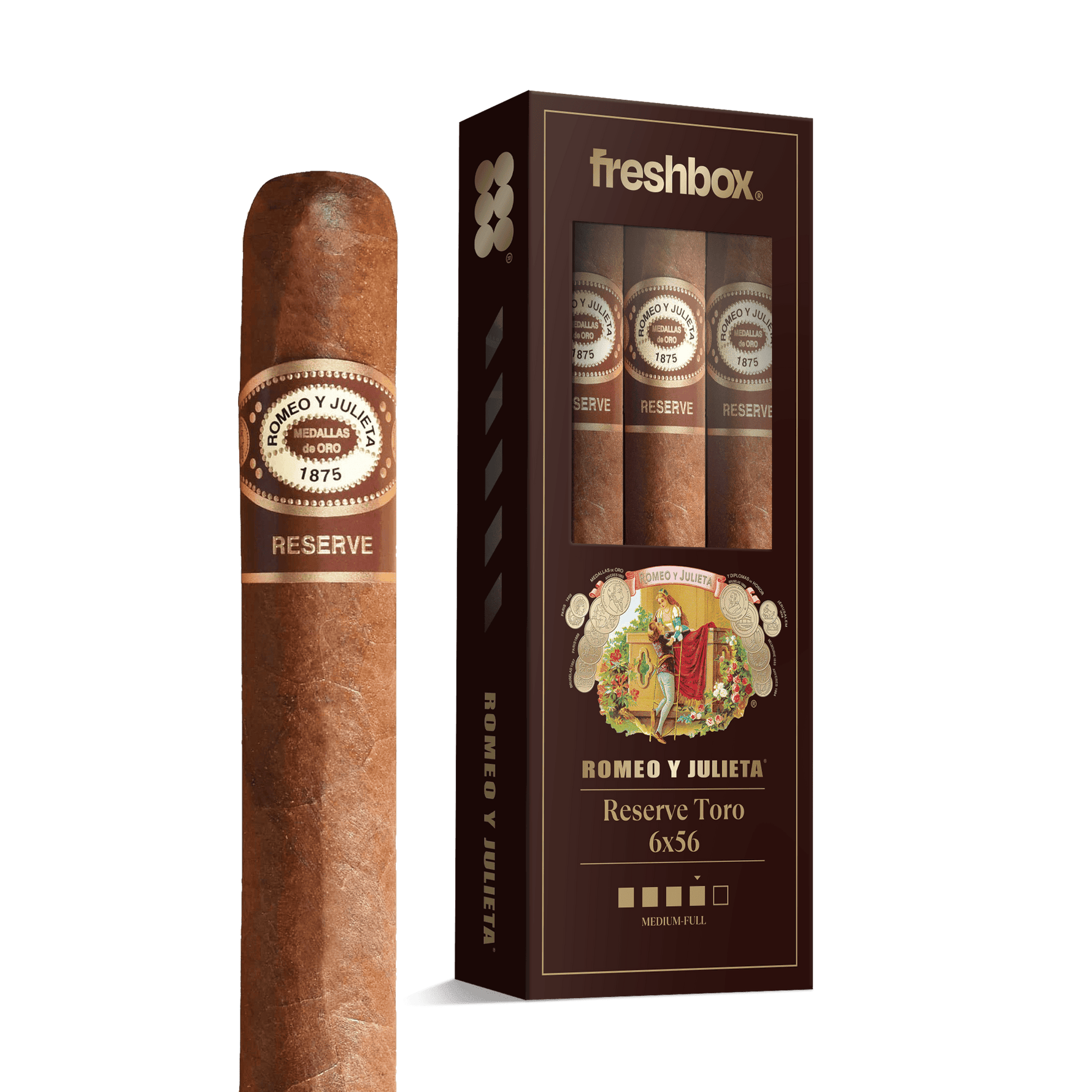 Romeo Y Julieta Reserve Toro 6x56 FreshBox | 3-Pack