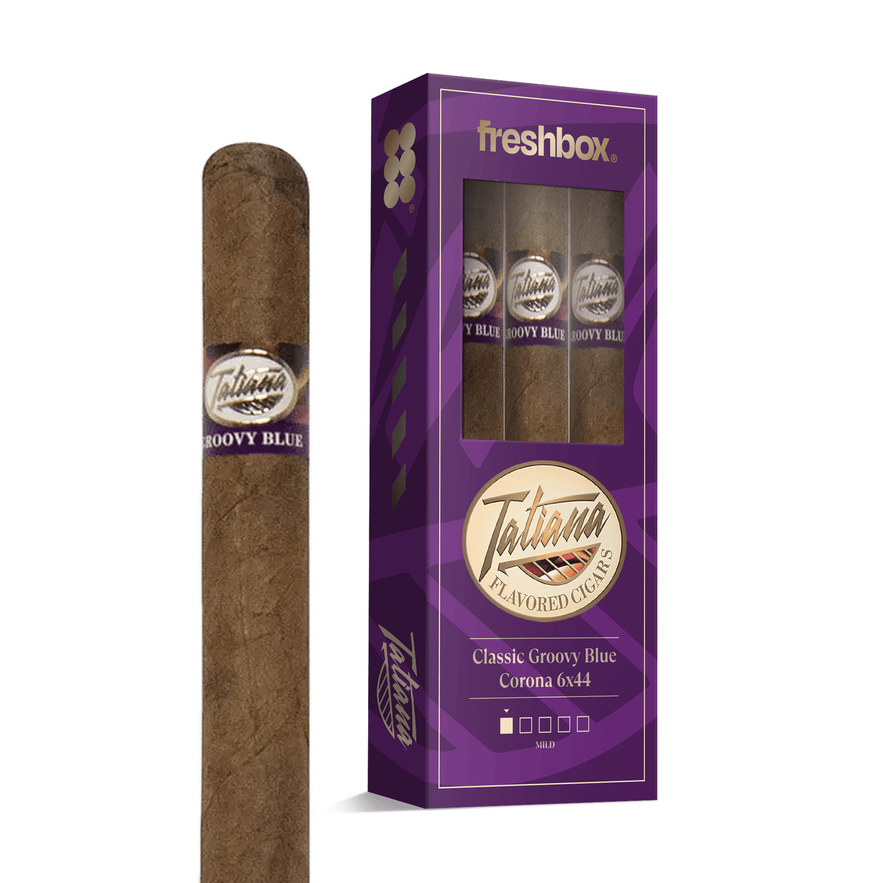 Tatiana Classic Groovy Blue Corona 6x44 FreshBox | 3-Pack