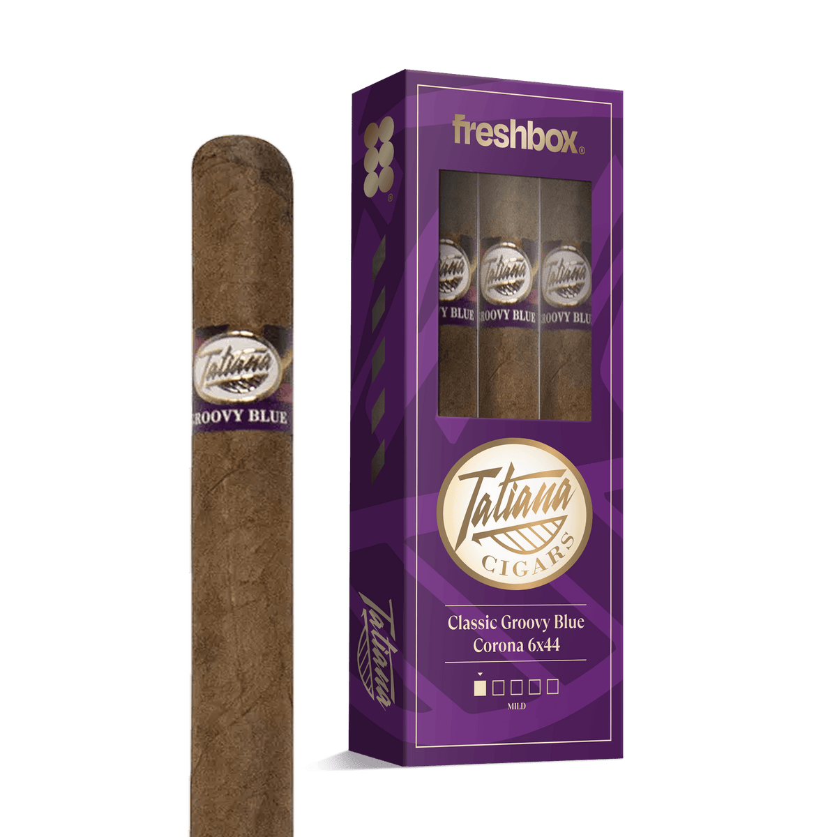 Tatiana Classic Groovy Blue Corona 6x44 FreshBox | 3-Pack