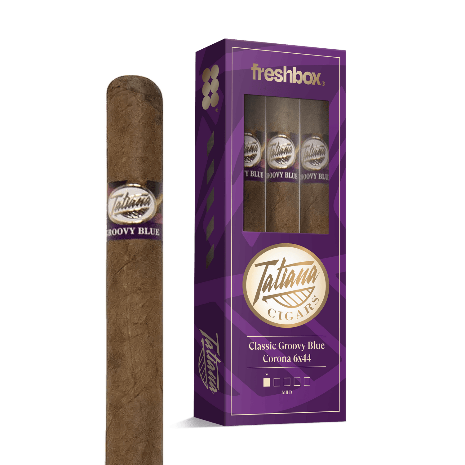 Tatiana Classic Groovy Blue Corona 6x44 FreshBox | 3-Pack