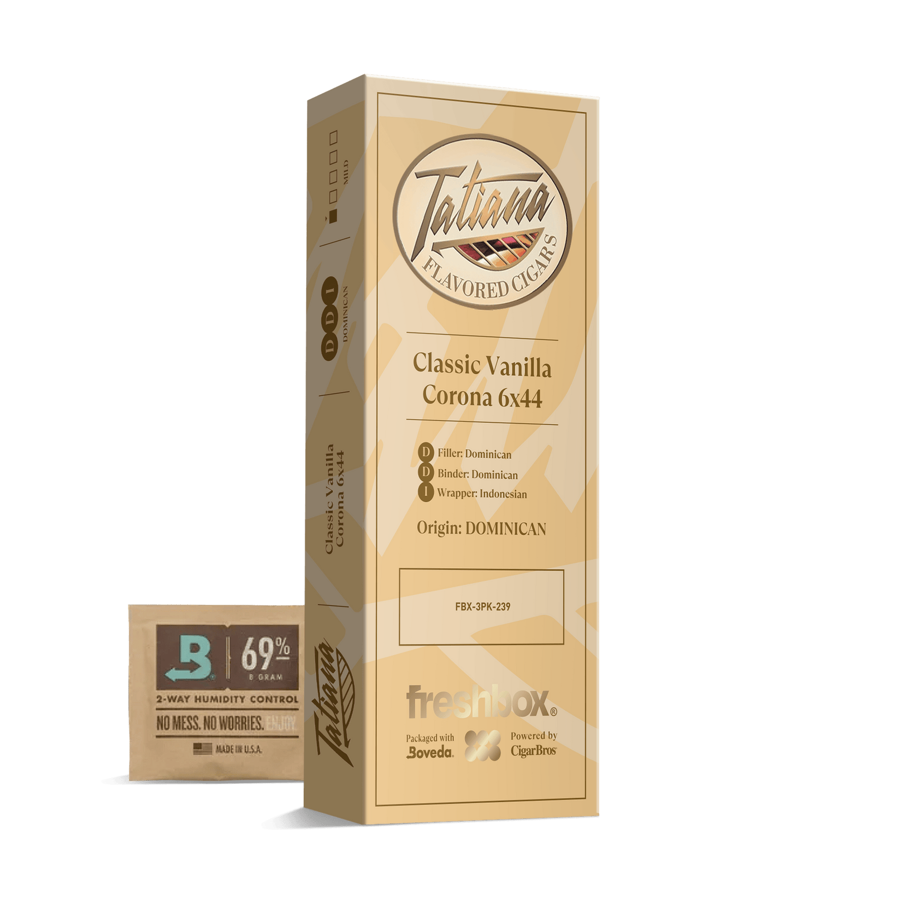 Tatiana Classic Vanilla Corona 6x44 FreshBox | 3-Pack